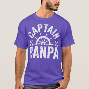 Camiseta Mens Capitão Banpa Boat Owner Lake Barco Padre