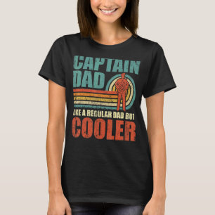 Camiseta Mens Capitão Pai Como Um Pai Regular Mas Fa Mais F