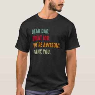 Camiseta Mens Caro Excelente do Pai Somos Incríveis Obrigad