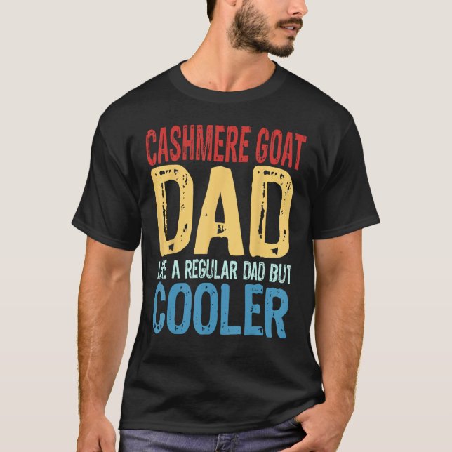 Camiseta Mens Cashmere Goat Pai Como um Pai regular mas Co (Frente)