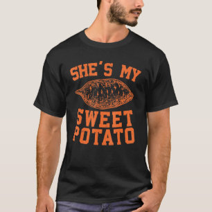 Camiseta Mens Cava Meu Casal De Batata Doce Ação De Graç