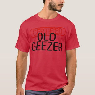 Camiseta Mens CERTIFICADOS VELHO Pai de diversão GEEZER Tio