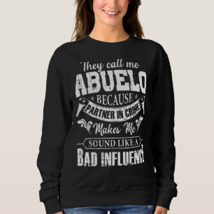 Camiseta Mens Chamam-Me Abuelo Porque Parceiro Do Crime