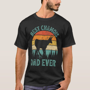 Camiseta Mens Chamois Vintage Melhor Pai Chamois Nunca Pai