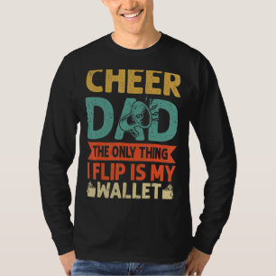 Camiseta Mens Cheer Pai A Única Coisa Que Sacudir É Minha C