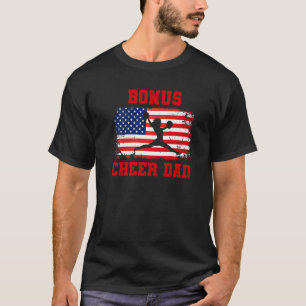 Camiseta Mens Cheerhead Papa Bonus Cheer Pai