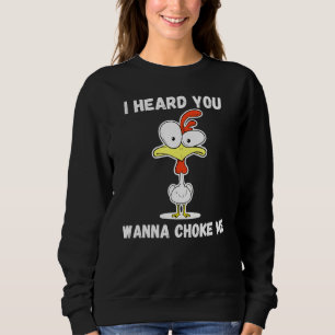 Camiseta Mens Chicken Eu Ouvi Que Você Quer Me Pegar Piada