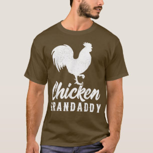 Camiseta Mens Chicken Farmer Fazenda Engraçado Galinha Avô