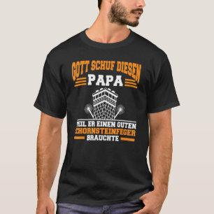 Camiseta Mens Chimney Varrer Lucky Charm Profissão Fogo Pai