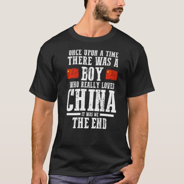 Camiseta Mens China Flag (Frente)