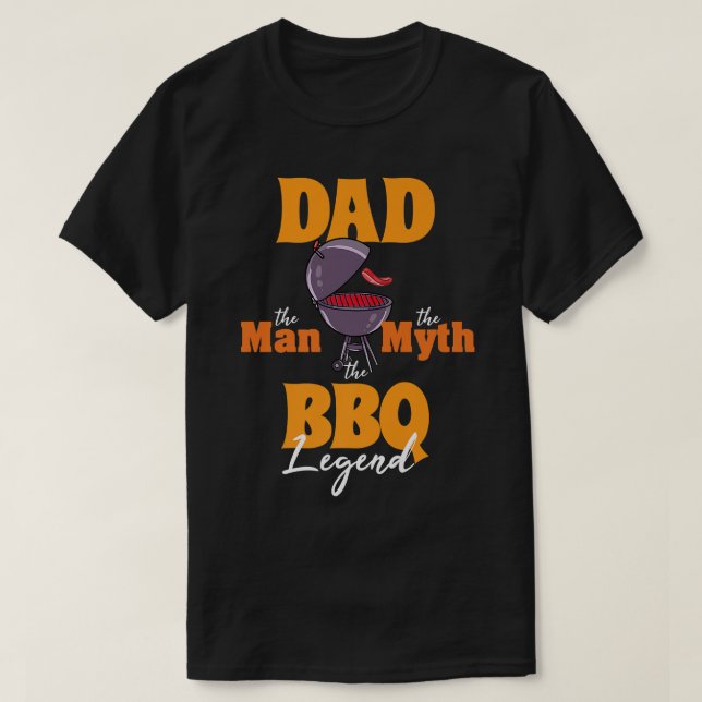 Camiseta Mens CHURRASCO Fumador Pai Griling Grill Mestre do (Frente do Design)