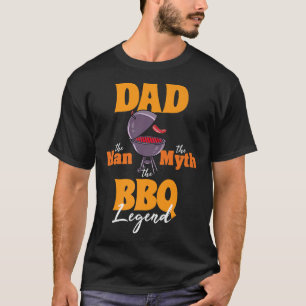 Camiseta Mens CHURRASCO Fumador Pai Griling Grill Mestre do