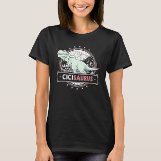 Camiseta Mens CiciSaurus Cici ideal para Mulheres Dia de as