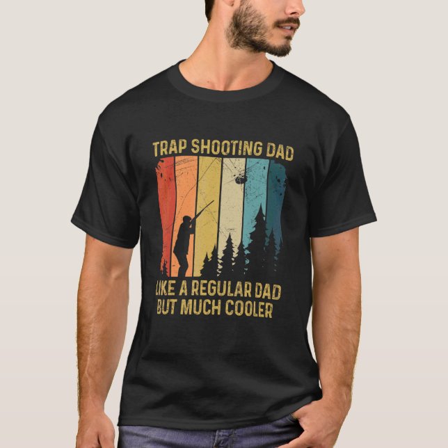 Camiseta Mens Clay Pigeon Atirando Para Sua Armadilha Atira (Frente)