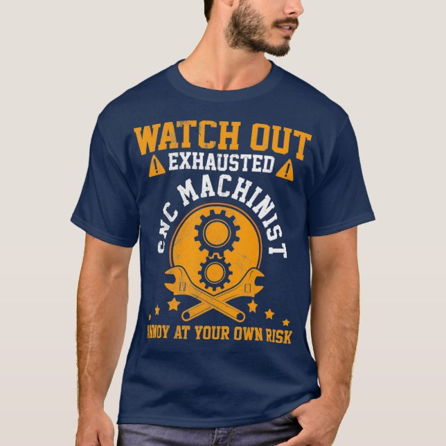 Camiseta Mens CNC Machinist   Funny  Gift (Frente)