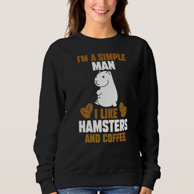 Camiseta Mens Coffee Hamster (Frente)