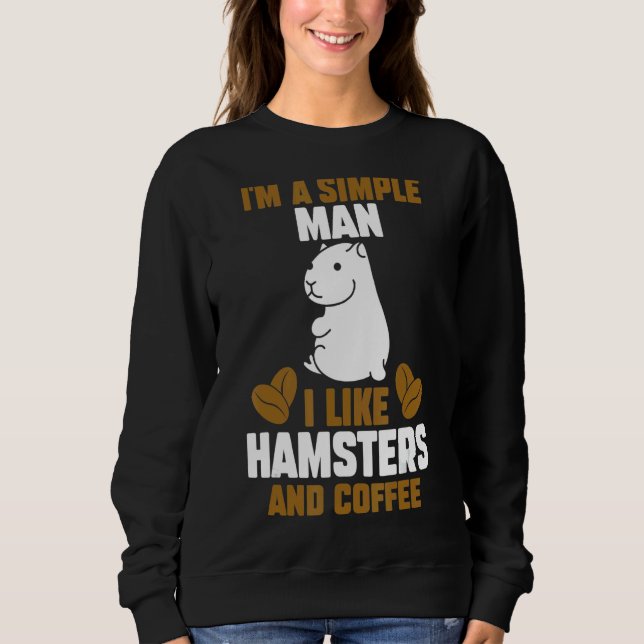 Camiseta Mens Coffee Hamster (Frente)