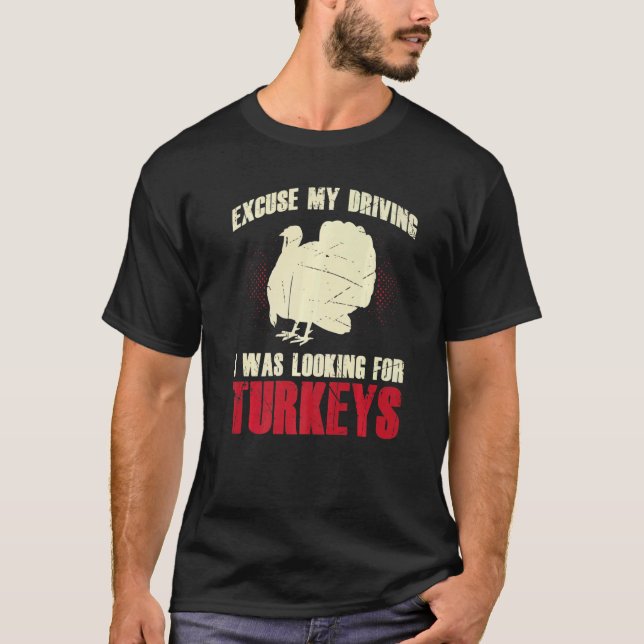 Camiseta Mens Com Licença Que Eu Estava Procurando Perus L (Frente)