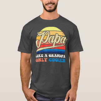 Camiseta Mens como um vovô só Pai mais legal