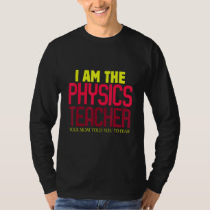Camiseta Mens Confiam Em Mim Como Um Professor De Física In