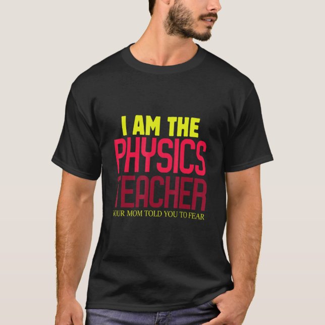 Camiseta Mens Confiam Em Mim Como Um Professor De Física In (Frente)