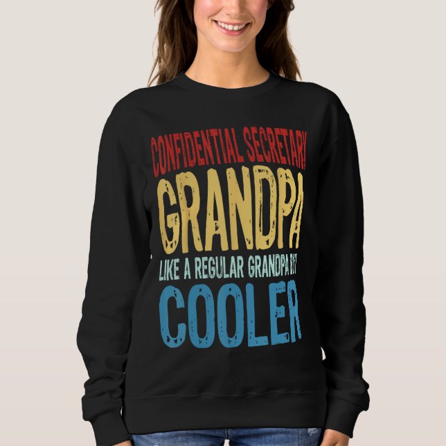 Camiseta Mens Confidential Secretary Grandpa  Like a Grandp (Frente)
