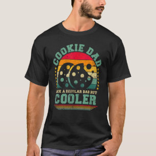 Camiseta Mens Cookie Pai Como Um Pai Regular Mas Fath Mais 