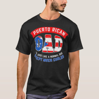 Camiseta Mens Cool Puerto Rican Dad Fathers Day