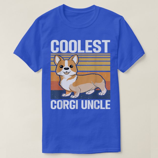 Camiseta Mens Coolest Corgi Tio  (Frente do Design)