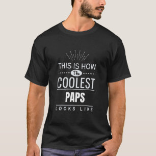 Camiseta Mens Coolest Paps Padre Em Presentes Holandeses e