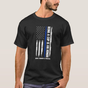 Camiseta Mens Cop É Uma Honra Ser Um Pai Não Tem Preço