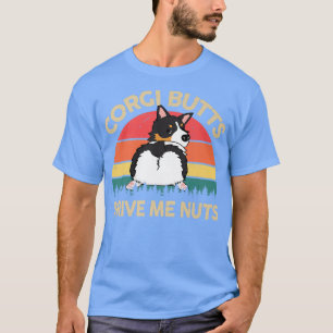 Camiseta Mens Corgi Corgi Bumbuns Me Levam Nutstrai Corgi M