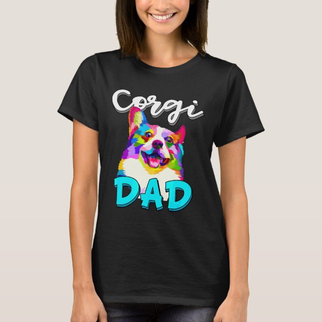 Camiseta Mens Corgi Dad Corgi Owner Fathers Day (Frente)