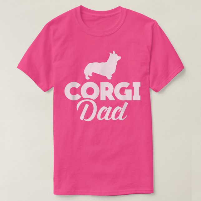 Camiseta Mens Corgi DadCorgi Owners  (Frente do Design)
