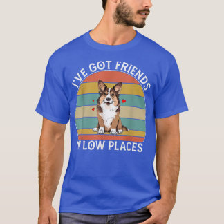 Camiseta Mens Corgi I've Got Friends In Low Places Pembroke