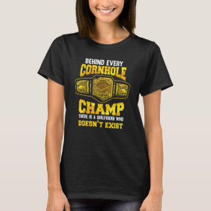 Camiseta Mens Cornhole Champion Quem Toss Bean Bolsas