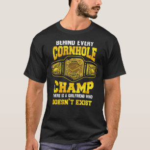 Camiseta Mens Cornhole Champion Quem Toss Bean Bolsas