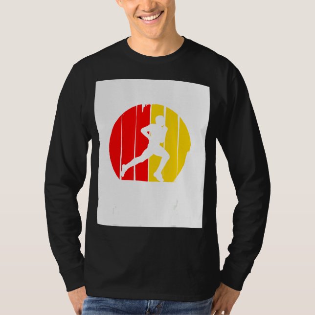 Camiseta Mens Correndo Pai Como Um Pai Regular Mas Mais Fri (Frente)