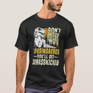 Camiseta Mens Cousin Rex Saurus Papasaurus Dinossauros Men
