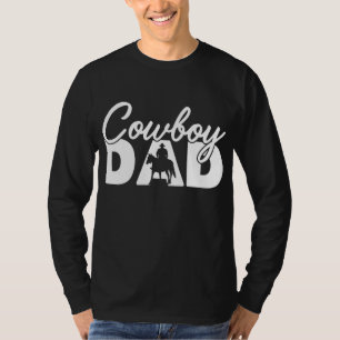 Camiseta Mens Cowboy Papa Funny Cowboy Pai Padre Gift 