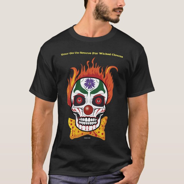 Camiseta Mens Crânio de Mau Wicked (Frente)