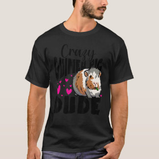 Camiseta Mens Crazy Guinea Pig Dude Graphic Animal Lover Pe