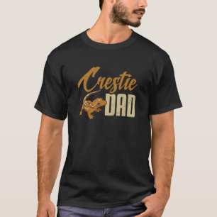 Camiseta Mens Crested Gecko Crestie Pai Eyelash Lizard Herp