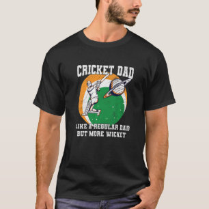 Camiseta Mens Cricket Sport Cote Cite Para Um Pai De Críque