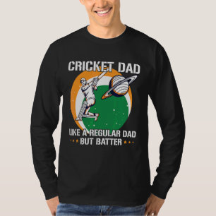 Camiseta Mens Cricket Sport Cote Cite Para Um Pai De Críque