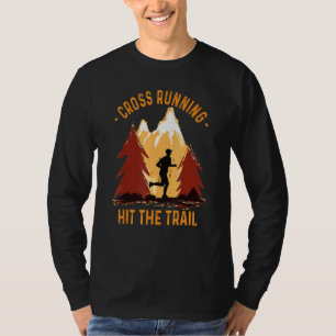 Camiseta Mens Cross Running - Atingir Os Homens Da Vintagem