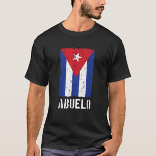 Camiseta Mens Cuban Abuelo Cuba Flag T Shirt