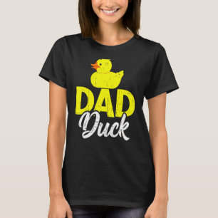 Camiseta Mens Cute Duckets Pai Dia de os pais Duck