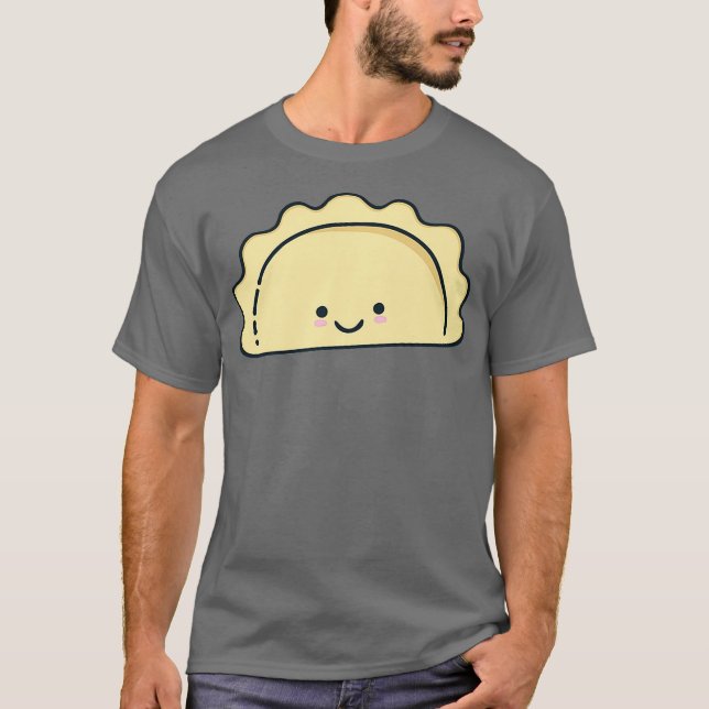 Camiseta Mens Cute Kawaii Pierogi Prêmio de Comida Polonês (Frente)
