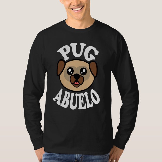 Camiseta Mens Cute Pug Abuelo (Frente)